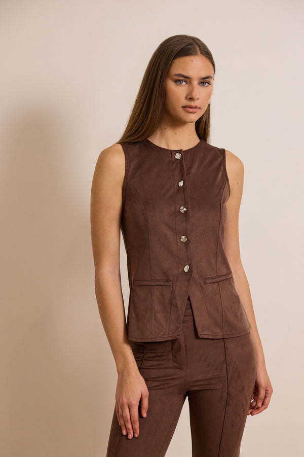 Γιλέκο Liana - Espresso