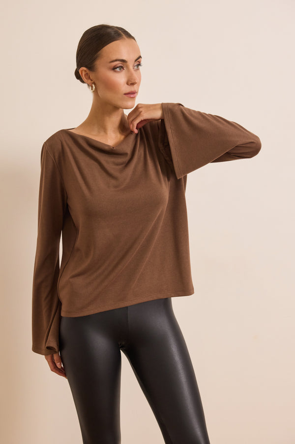 Μπλούζα Eleftheria - Καφέ