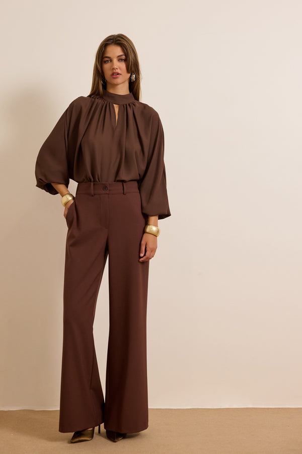 Παντελόνι Norma - Καφέ